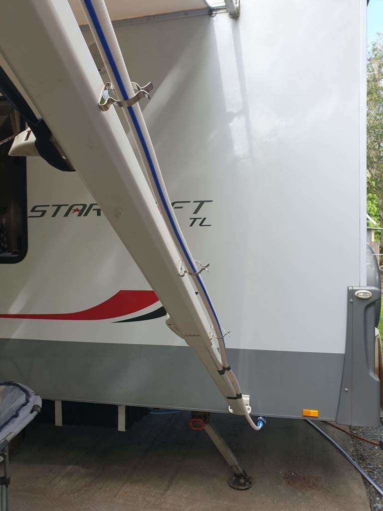 caravan rain water hose rainwater catchment to dedicated rain water tank rainwater