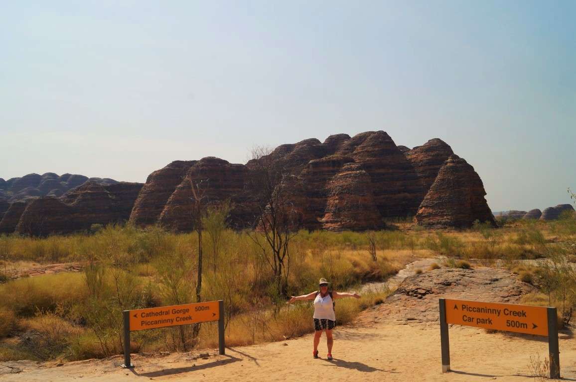 standing in front of the bungle bungles