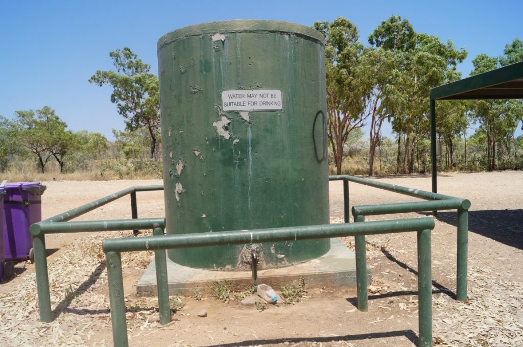 Saddle Creek Rest NT water tank
