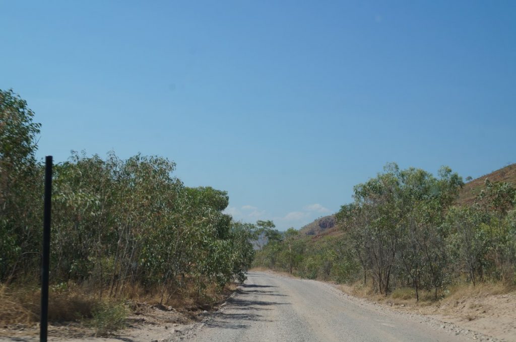 the road in to El Questro western australia