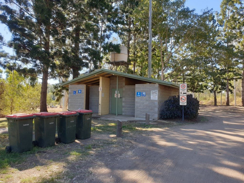 Calliope-River-free-camp-queensland seating toilets 