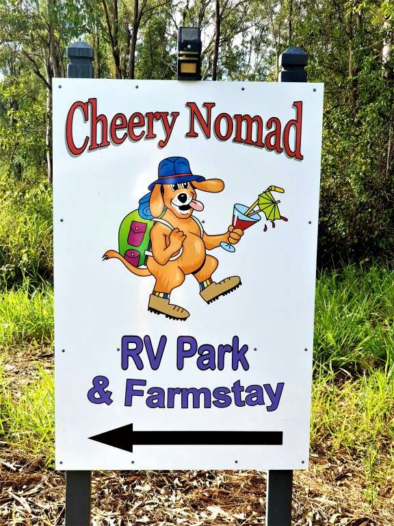 Kui Park Cheery Nomads Maryborough sign