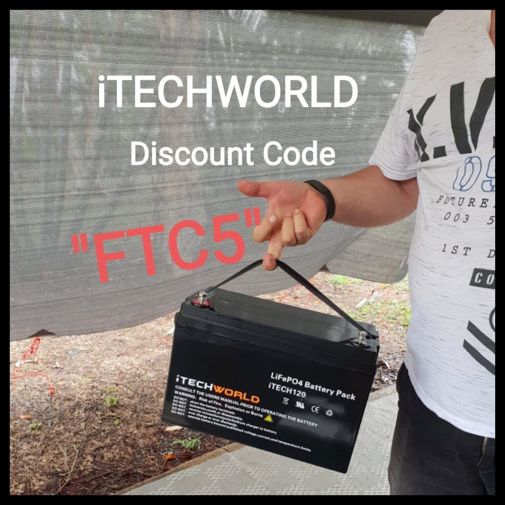 itechworld lithium discount code FTC5 full time caravanning