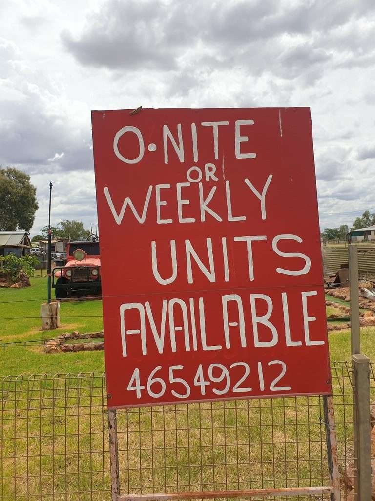 post office store camping sign
