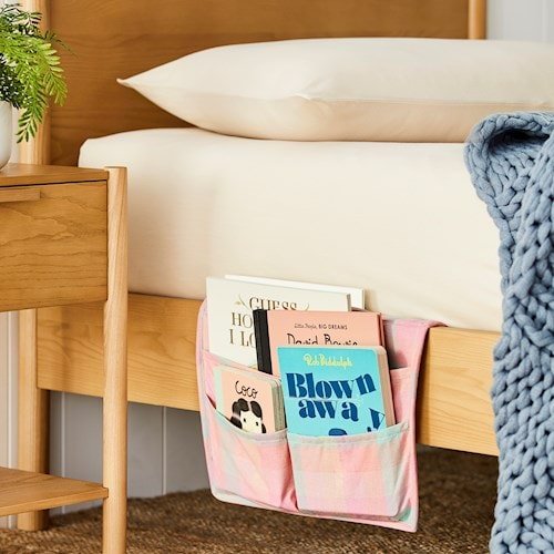 caravan storage ideas bed storage pocket Adairs
