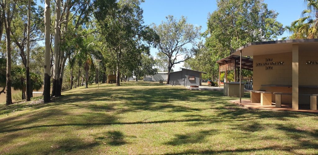 Area piknik di Dawson River Junction Park Theodore 7 Day Donation Camp Queensland